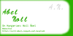 abel noll business card