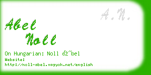 abel noll business card